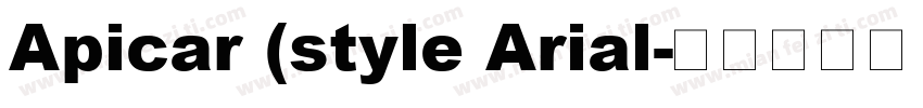 Apicar (style Arial字体转换